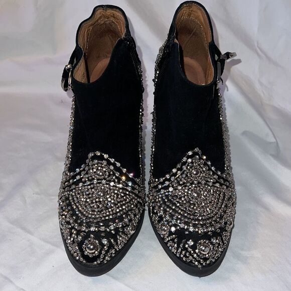 Jeffrey Campbell x Free People Beaded Bejeweled Boots Size 6 - Picture 2 of 7